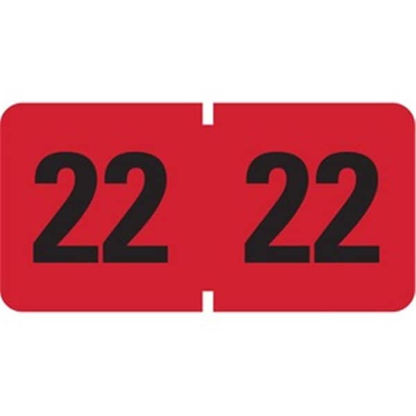 Smead ETYJ Color-Coded Year 2022 Label Roll SMD68322 - main